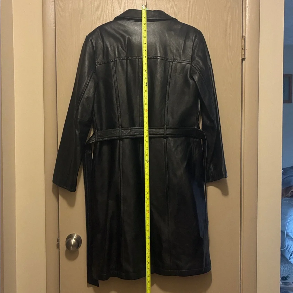 Wilsons Leather Women's Black Long Coat - Picture 8 of 8